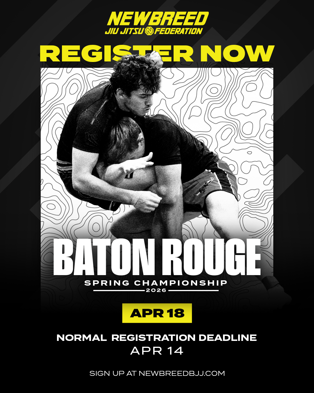 Newbreed tournament ad — week 9 normal registration